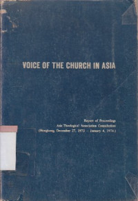 Image of Voice of the church in asia