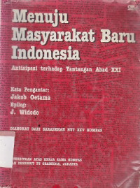 Image of Menuju masyarakat baru Indonesia