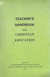 Image of Teachers handbook for christian education