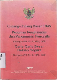 Image of Undang - Undang Dasar 1945