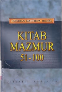 Image of Kitab Mazmur 51-100 : Tafsiran matthew henry