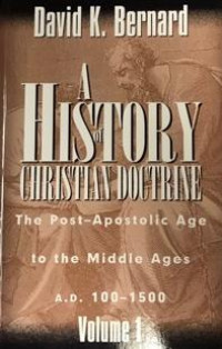 Image of A History of Christian Doctrine I