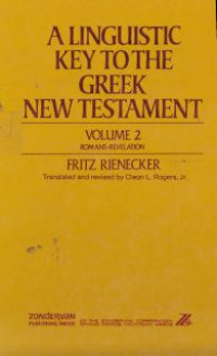 Image of A linguistic key to the greek new testament-vol.2