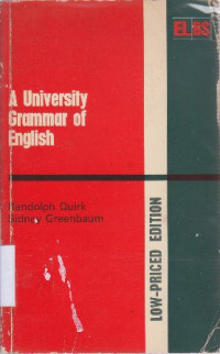 Image of A university grammar of english
