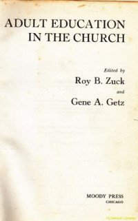 Image of Adult education in the church