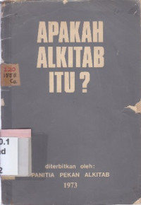 Image of Apakah Alkitab itu?