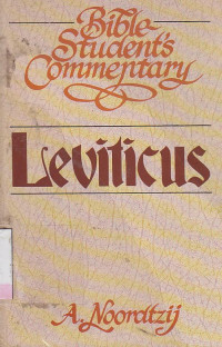 Image of Leviticus : bible student's commentary
