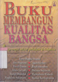 Image of Buku membangun kualitas bangsa
