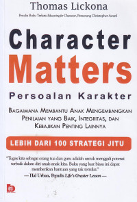 Image of Character matters (persoalan karakter)