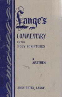 Image of Langes commentary on the holy scriptures :matthew