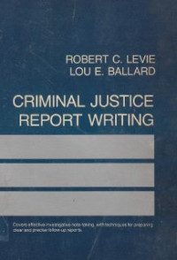 Image of Criminal juctice report writing