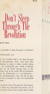 Image of Dont sleep through the revolution