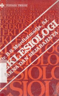 Image of Eklesiologi : makna dan sejarahnya