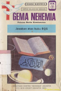 Image of Gema Nehemia : Jawaban atas buku bqs