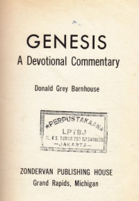 Image of Genesis a devotional commentary