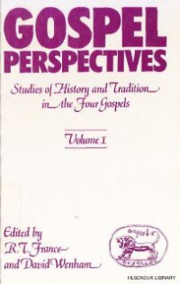 Image of Gospel Perspectives : Studies Of History and Tradition in the Four Gospel