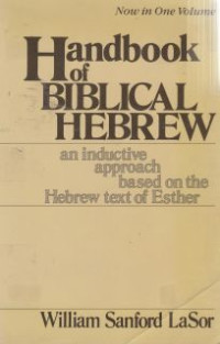 Image of Handbook of biblical hebrew