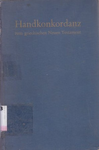 Image of Handkonkordanz : zum griechichen neuen testament