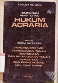 Image of Himpunan peraturan hukum agraria