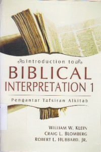 Image of Introduction to Biblical interpretation 1