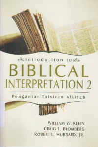 Image of Introduction to Biblical interpretation 2