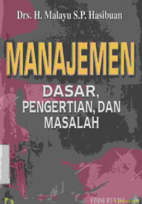 Image of Manajemen dasar, pengertian dan masalah