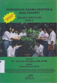 Image of Pendidikan Agama Kristen dan budi pekerti kelas X