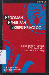 Image of Pedoman penulisan skripsi psikologi
