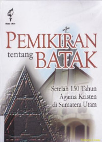 Image of Pemikiran tentang batak