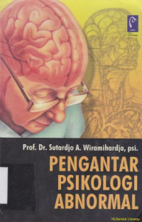 Image of Pengantar psikologi abnormal
