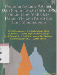 Image of Peranan agama-agama dan kepercayaan tehadap Tuhan yang maha esa dalam negara pancasila yang membangun