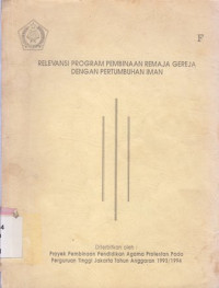 Image of Relevansi program pembinaan remaja gereja dengan pertumbuhan iman