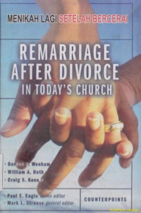 Image of Remarriage after divoree in todays church [menikah lagi setelah bercerai]