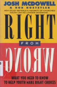 Image of Right from wrong : new study reveals a majority of churched youth