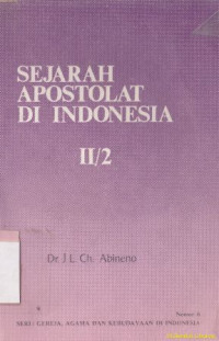 Image of Sejarah apostolat di Indonesia II/2