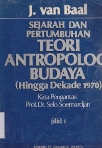 Image of Sejarah dan pertumbuhan teori antropologi budaya