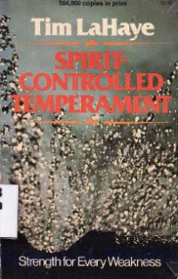 Image of Spirit controlled temperament