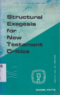 Image of Structural exegesis for new testament critics