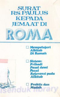Image of Surat Rasul Paulus kepada jemaat di Roma