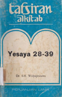 Image of Tafsiran alkitab Yesaya 28-39