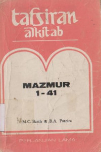 Image of Tafsiran alkitab Mazmur 1-41