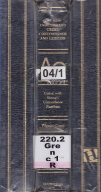 Image of The new englishman's greek concordance and lexixon