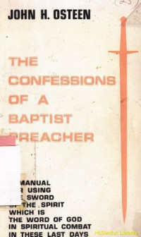 Image of The confessions of a baptist preacher