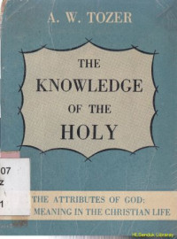 Image of The knowledge of the holy