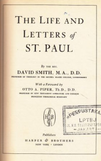Image of The life and letters of st. paul
