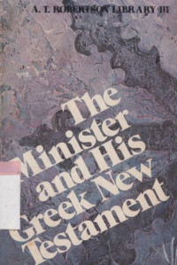 Image of The minister and his greek new testament