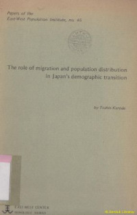 Image of The role of migration and population distribution in Japan's demograpic transition