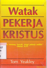 Image of Watak pekerja Kristus