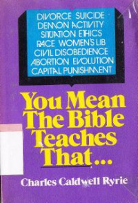 Image of You mean the bible teaches that