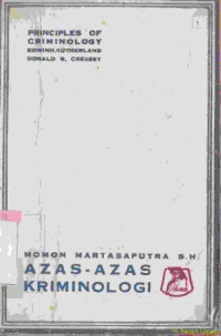 Image of Azas-azas kriminologi